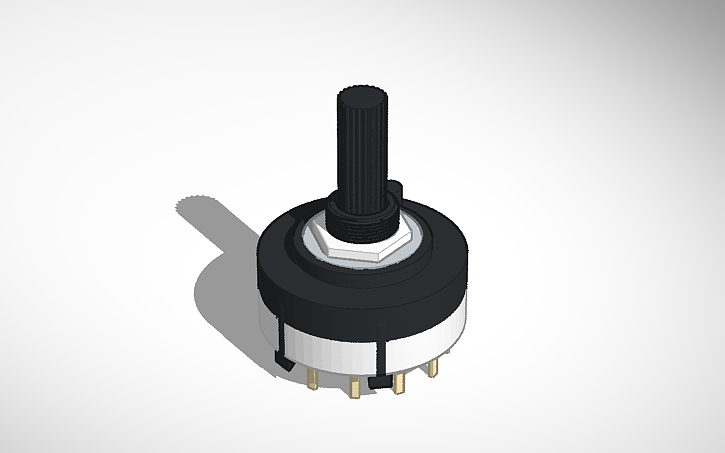 3D design Rotary Selector Switch - Tinkercad
