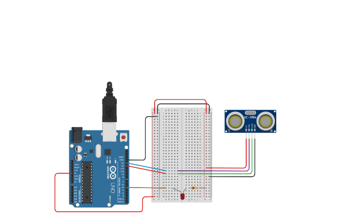 Circuit design sensor de sonido - Tinkercad