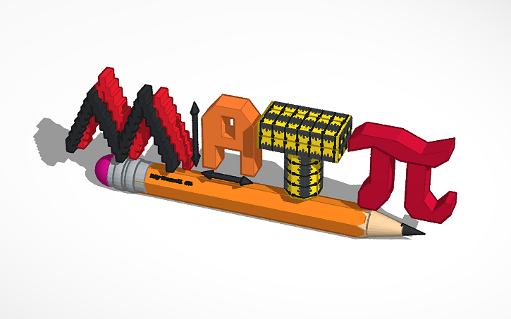3D design Math Title - Tinkercad