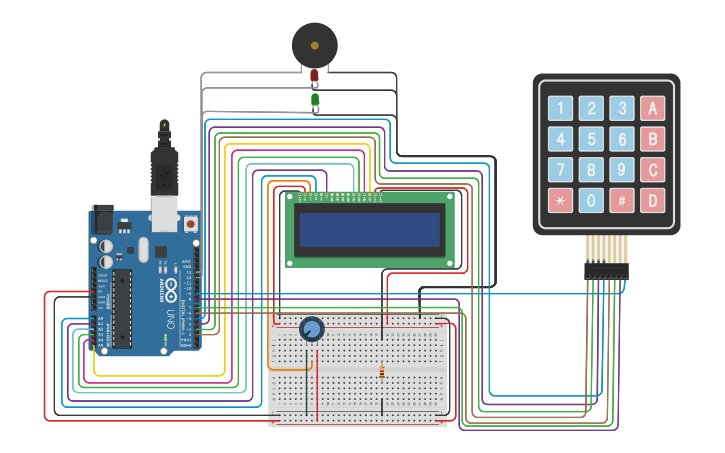 Circuit design IoT lab exam - Tinkercad
