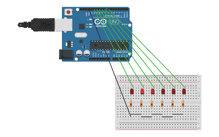 Circuit design coche fantastico | Tinkercad