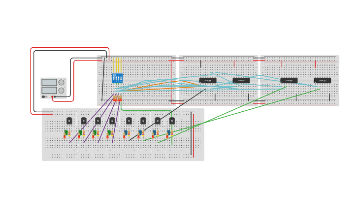 Transcodeur Circuit design Transcodeur Aiken 2421/BCD 8421 Jenicot-Magy - Tinkercad