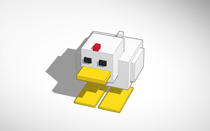 Custom Minecraft Chicken 3D design Just_Normal_MineCraft_Chicken | Tinkercad