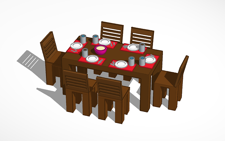 kitchen table tinkercad