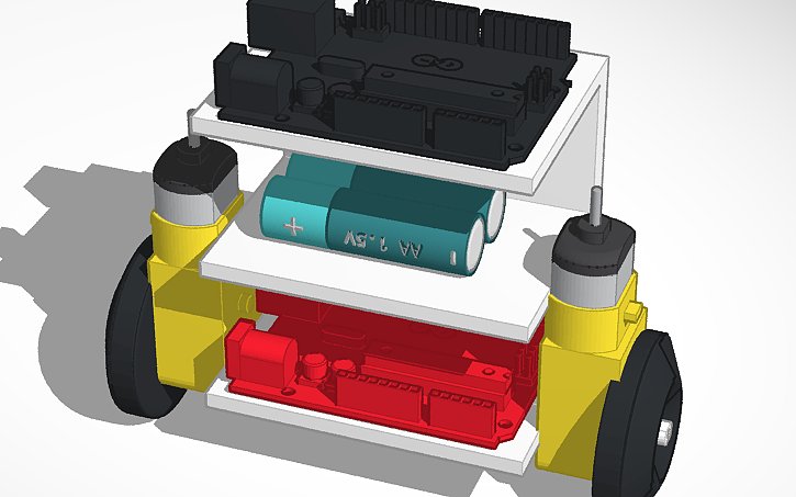 3D design Arduino Self-Balancing Robot - Tinkercad