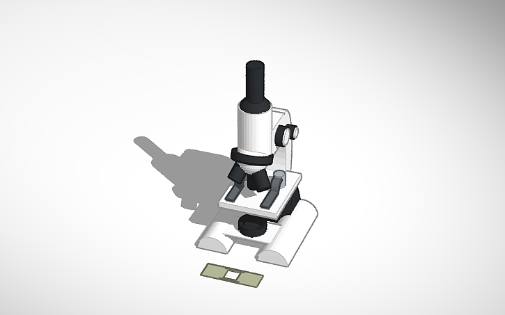 3D design Labeled Microscope - Tinkercad