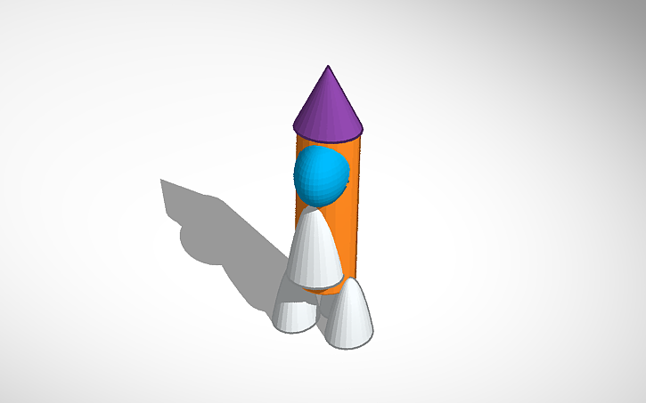 3D design Rocket - Tinkercad