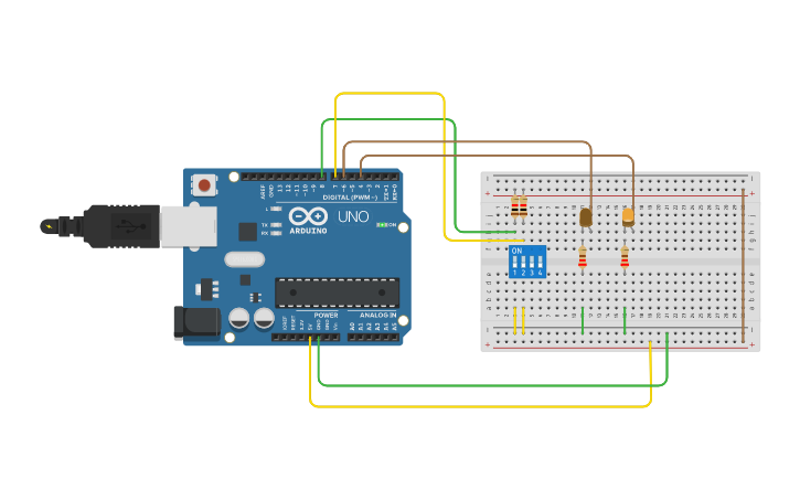 Circuit design SEMISUMADOR A.P.A.R | Tinkercad