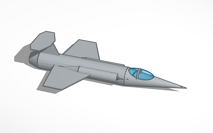 3D design F-104 Starfighter - Tinkercad