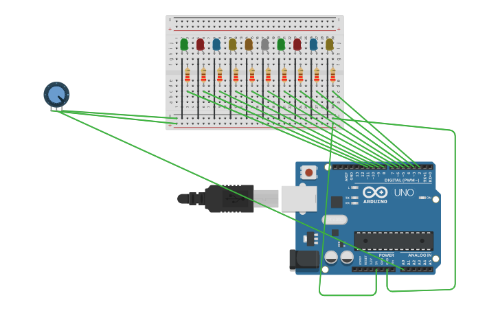 Circuit design POTENCIOMETRO GABRIEL SAENZ | Tinkercad