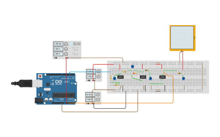 Circuit design Proyecto Final Control Digital | Tinkercad