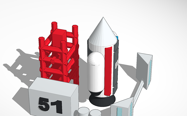 3D design Rocket Launchpad | Tinkercad