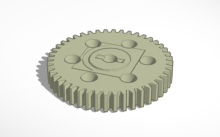 3D design 44t redcat spur - Tinkercad