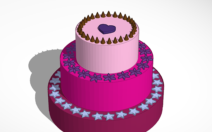 Cake Cad 3D design Cake - Tinkercad