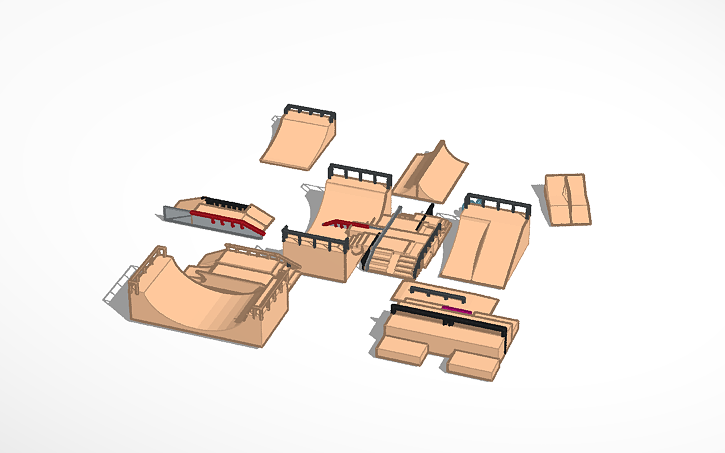 3D design Skate Park - Tinkercad