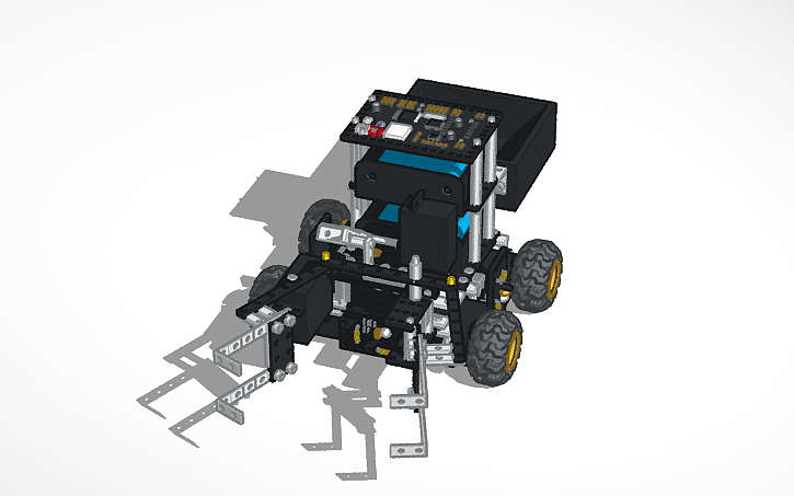 3D design trash bot - Tinkercad