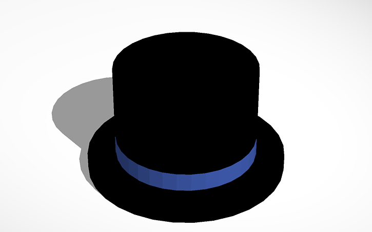 Roblox Blue Banded Top Hat Tinkercad