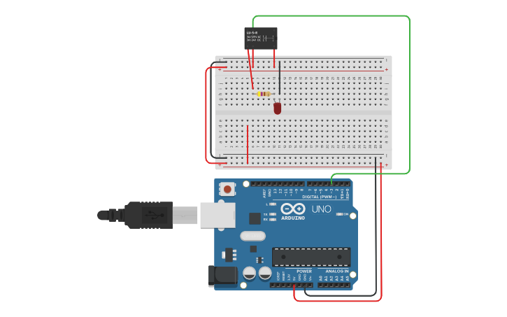 Circuit design Arduino with relay - Tinkercad