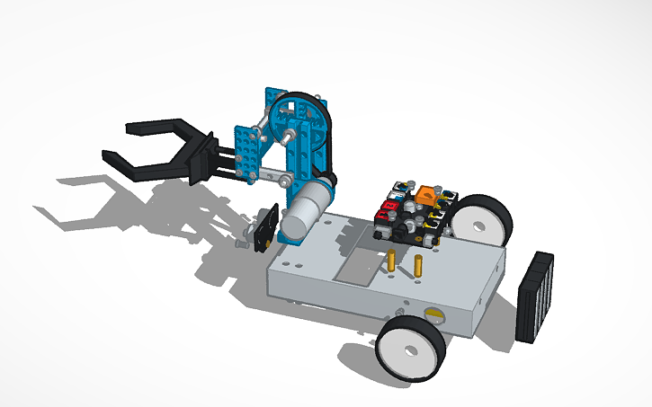 3D design Exploded Complete Robot - Tinkercad