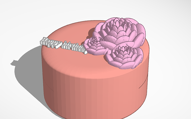 Cake Cad 3D design A cake - Tinkercad