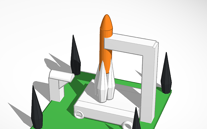 3D design méga fusée trop cool de la nasa - Tinkercad