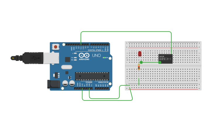 Circuit design relay module - Tinkercad