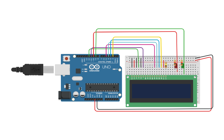tinkercad arduino display
