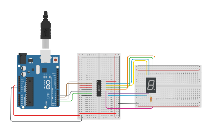 Circuit design Led 7 segmentos + tarjeta Arduino_Yerardin Paternina ...