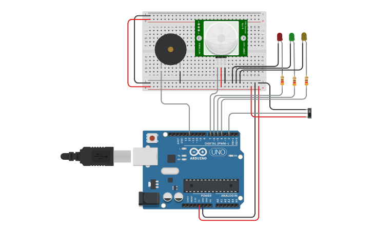 Circuit design TP Arduino 17.1A | Tinkercad