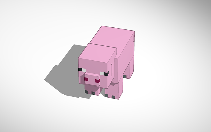 3D design pig - Tinkercad