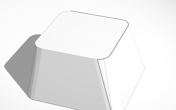 3D design plain keycaps - Tinkercad