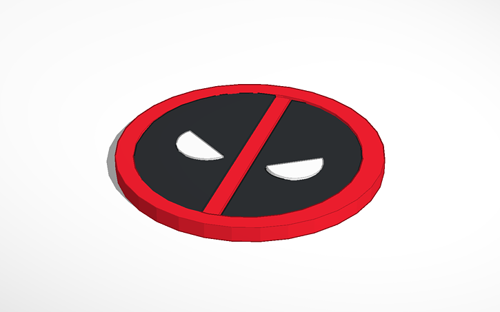 3D design Deadpool sign | Tinkercad