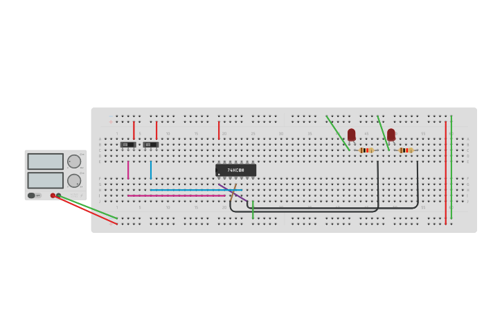 Circuit design SR Latch Using NAND Gate - Tinkercad