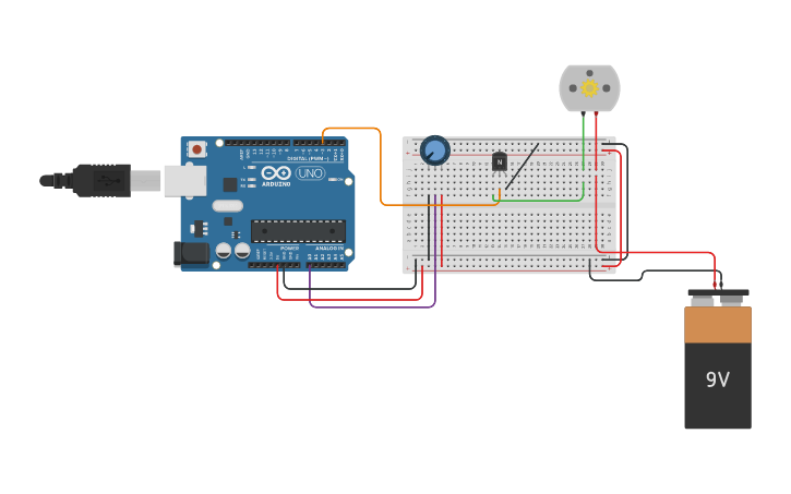 Circuit design Circuito Motor | Tinkercad