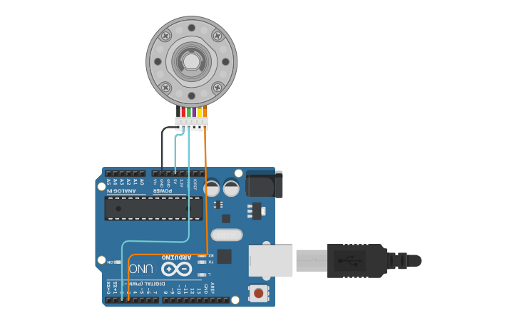 Circuit design Rotary Encoder - Tinkercad