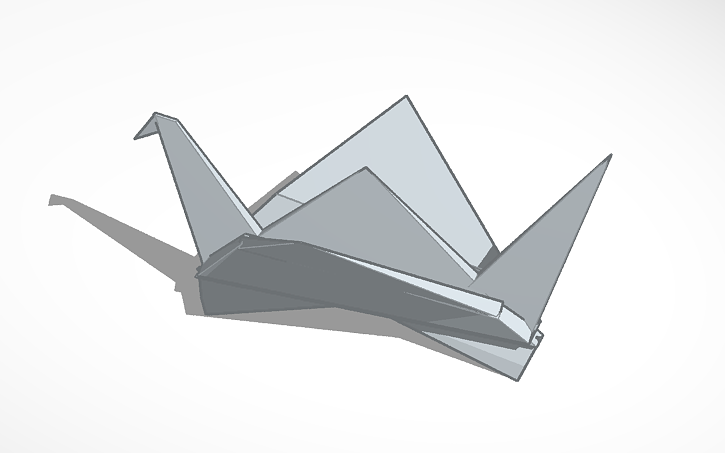 3D design Origami Bird - Tinkercad