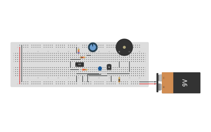 Circuit design Generador de Sonido - Tinkercad