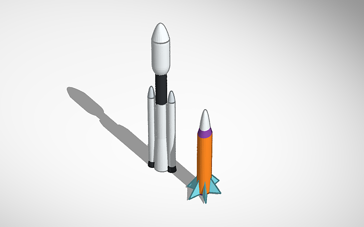 3D design rockets - Tinkercad