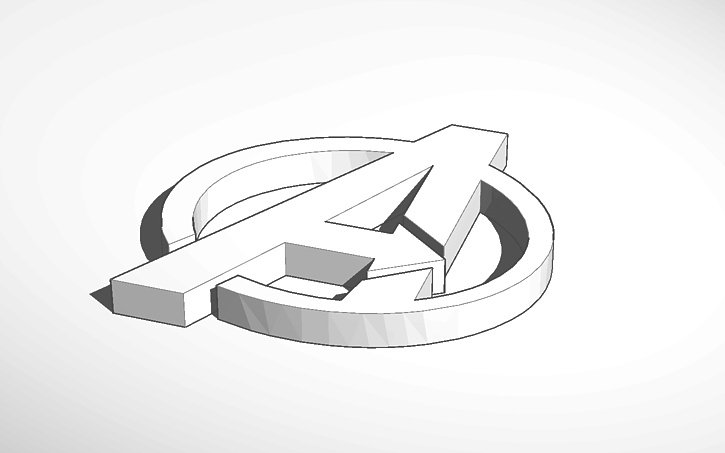 Emblem Avengers Tinkercad