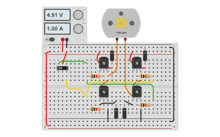 Circuit Design Puente H Prueba Tinkercad 3165