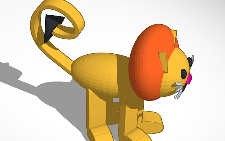 3d Design Lion Tinkercad 9544