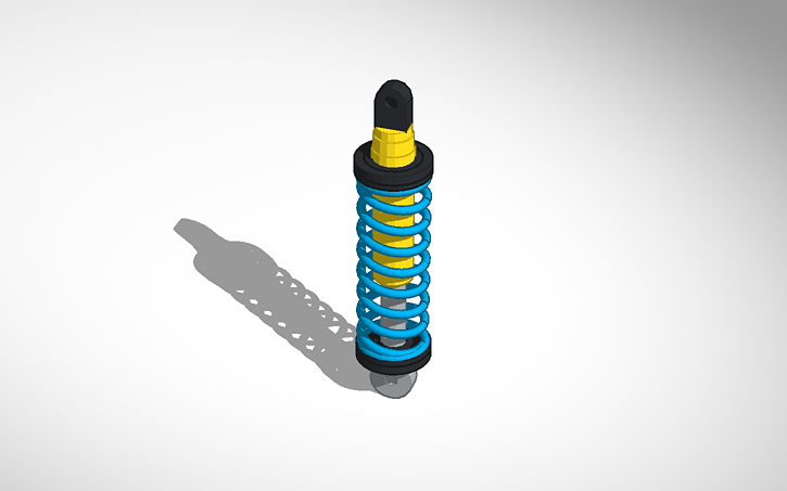 3D design Shock with Springs - Tinkercad
