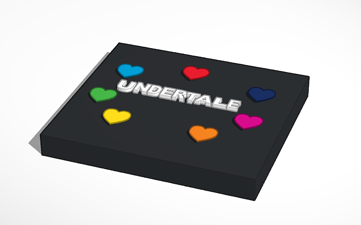 3D design UNDERTALE | Tinkercad
