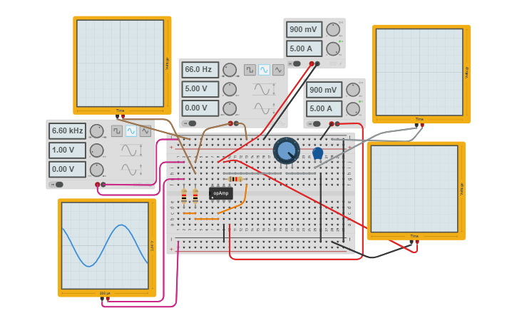 Circuit design Lab 03 93328 2-Low Pass Passive Filter - Tinkercad