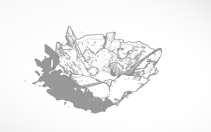 3D design Rock Explosion Crater - Tinkercad