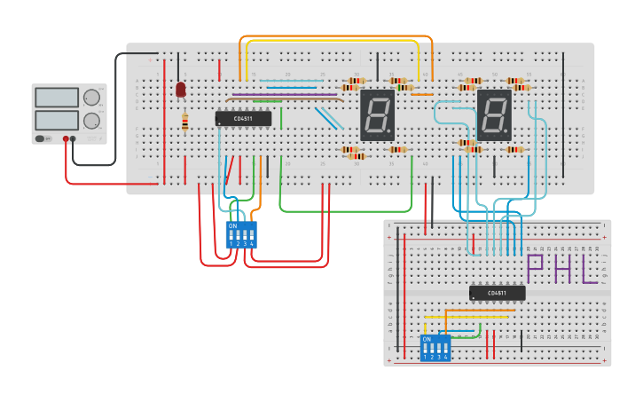 Circuit Design Decodificador Bcd 7 Segmentos Pedro Campos Tinkercad