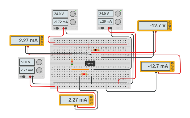 Circuit design DENEY5-Eviren Opamp Devresi | Tinkercad