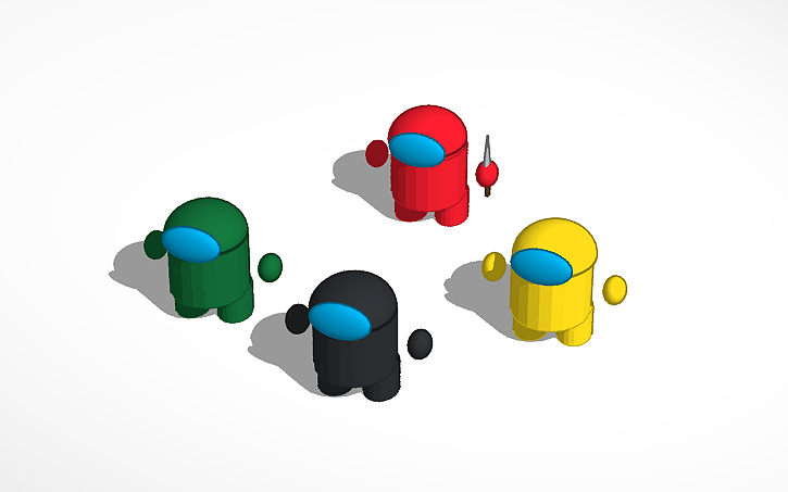 3D design Among Us - Tinkercad