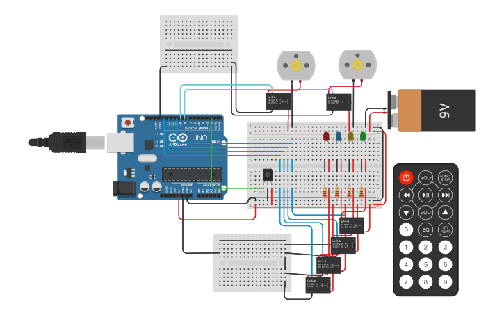 Circuit design IR remote and relays_SVS - Tinkercad