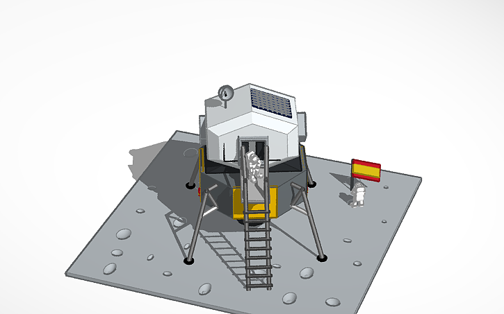 3D design Módulo lunar - Tinkercad